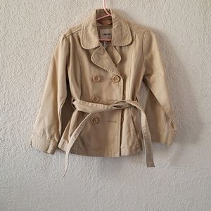 Beige trench coat
